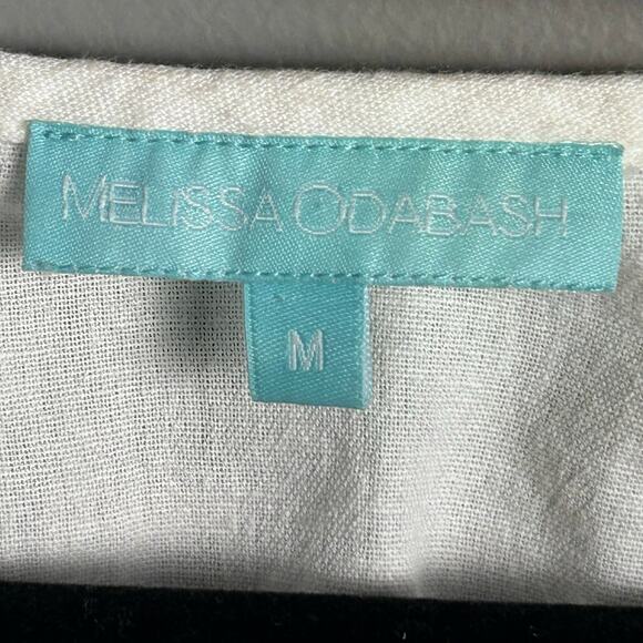 Melissa Odabash Dress Cover up Medium embroidered Tennis boho Martina white - Picture 12 of 14